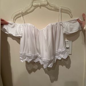 Lace off the shoulder top